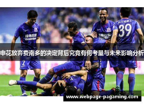申花放弃费南多的决定背后究竟有何考量与未来影响分析